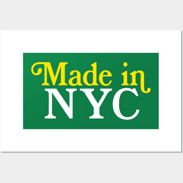 MADE IN NYC - New York City Typography Pride Wall Art by DankFutura